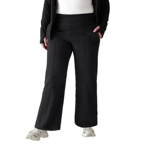 ATHLETA Retroplush Straight Leg Pant #401475 Soft Comfy Black Plus Size 3X NEW